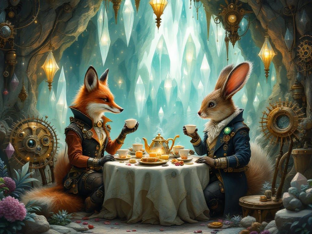 Steampunk Whimsy in Crystal Caverns