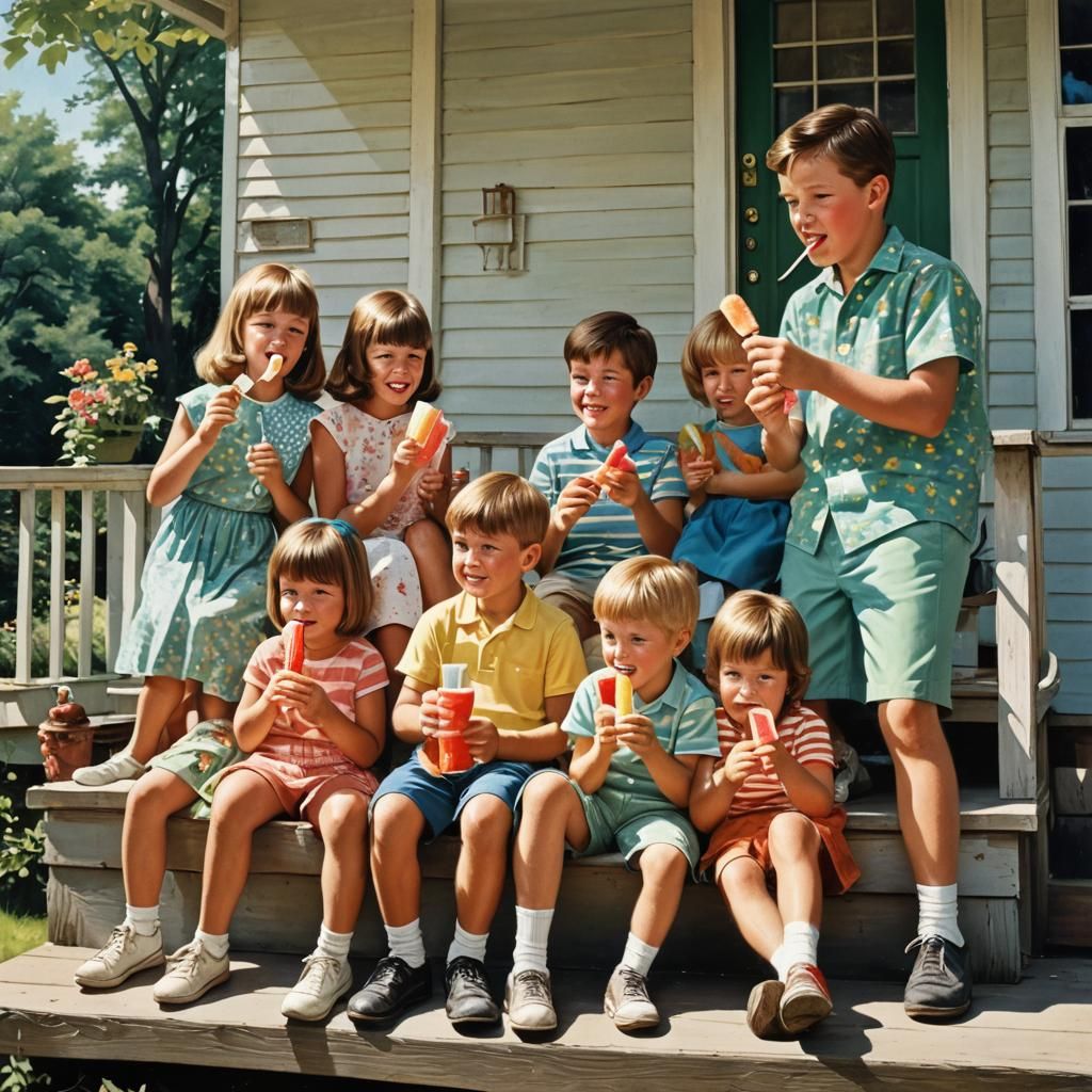 It was the 60's , Nothing like ice-pops on a hot day! 3