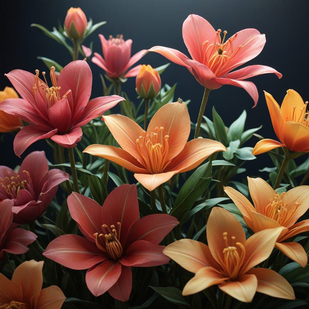 Exotic Flowers in Hyper-Realistic Detail