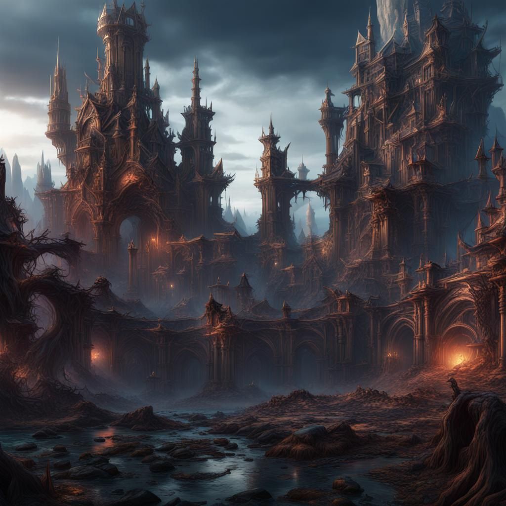 Fantastical Chaos Center in Detailed Matte Painting