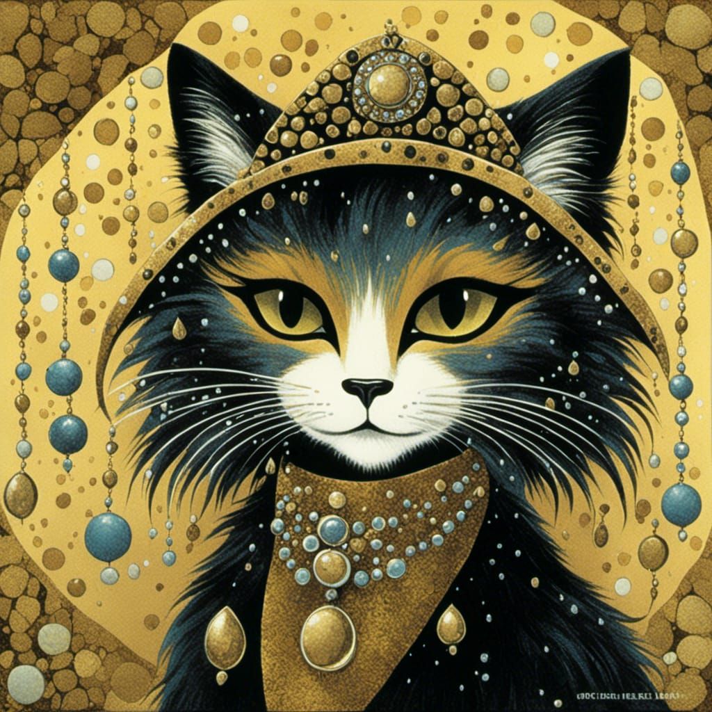 Tarot Card: The Fool, Featuring a Cat