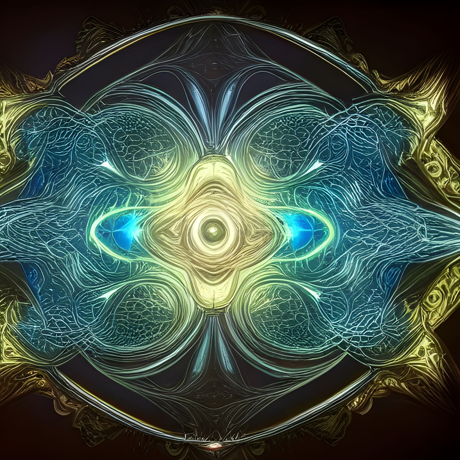 Quantum Magnetic Particles in Photorealistic Digital Art