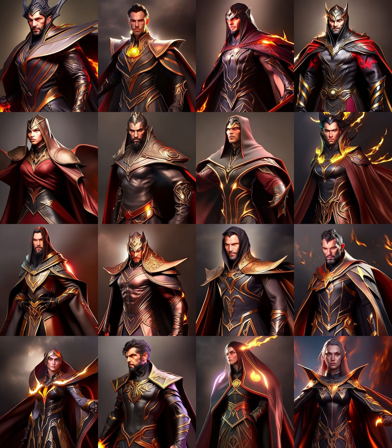 Demonic Mage Roaring with Fire, CGI Portrait