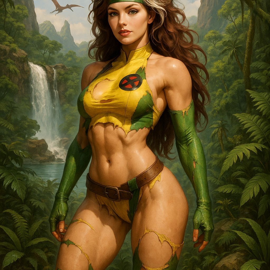 Rogue in the Savage Land: Detailed Artwork