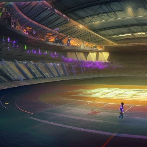 Alien World: Unique Sports Facility Digital Art