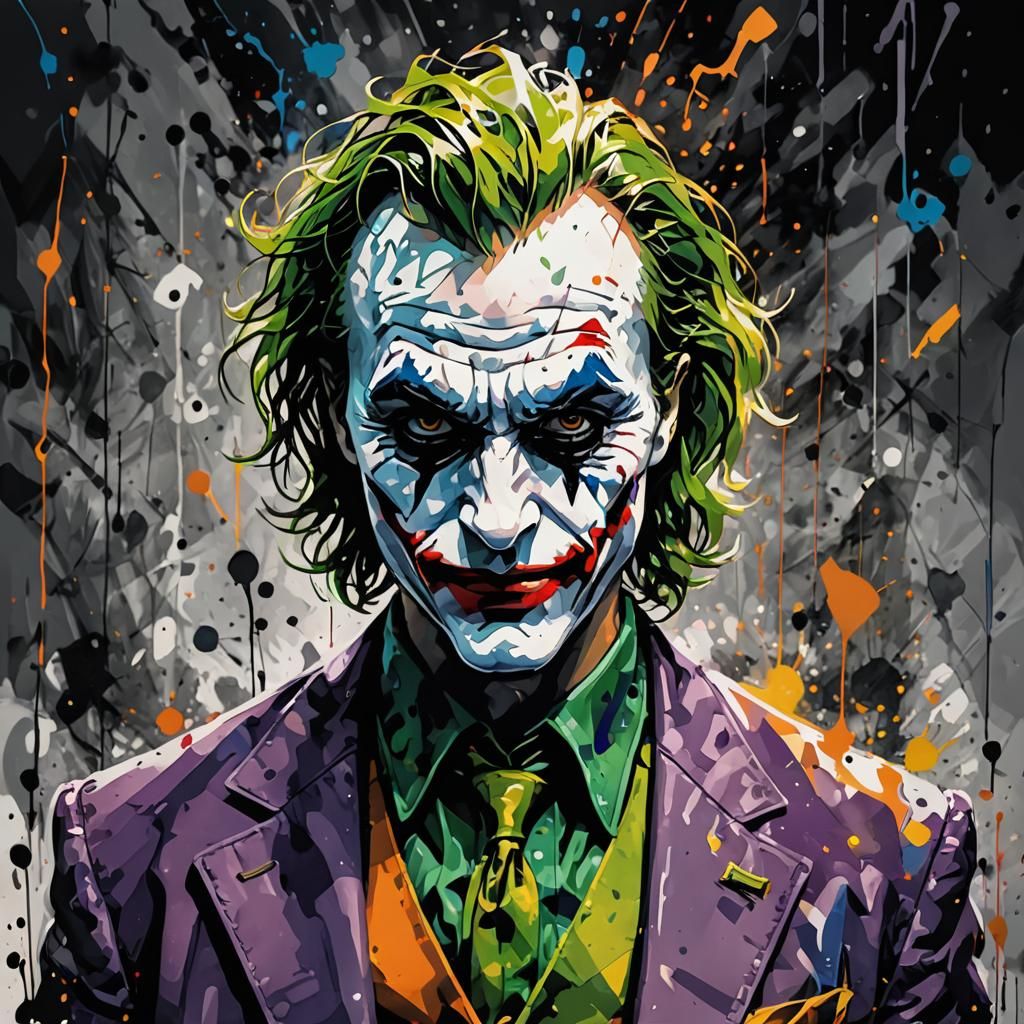 Abstract Art: The Joker's Chaos