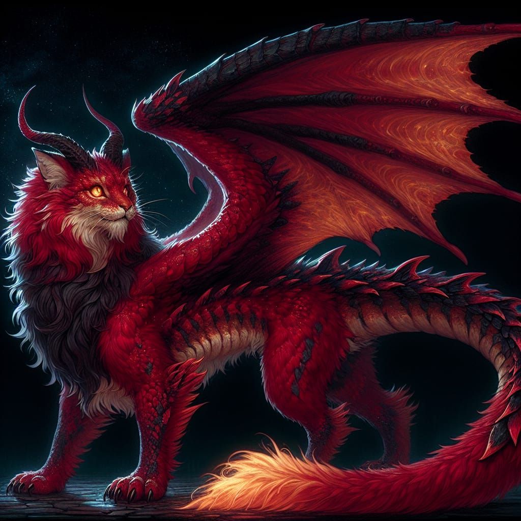 Felis Draconis Sanguinem: A Feline-Dragon Hybrid