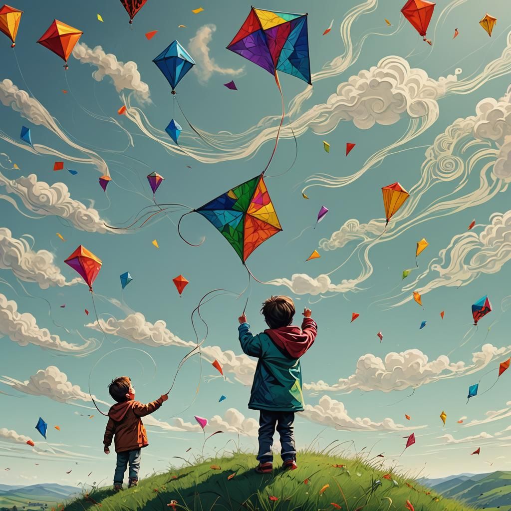 Teaching my baby brother how to fly a kite