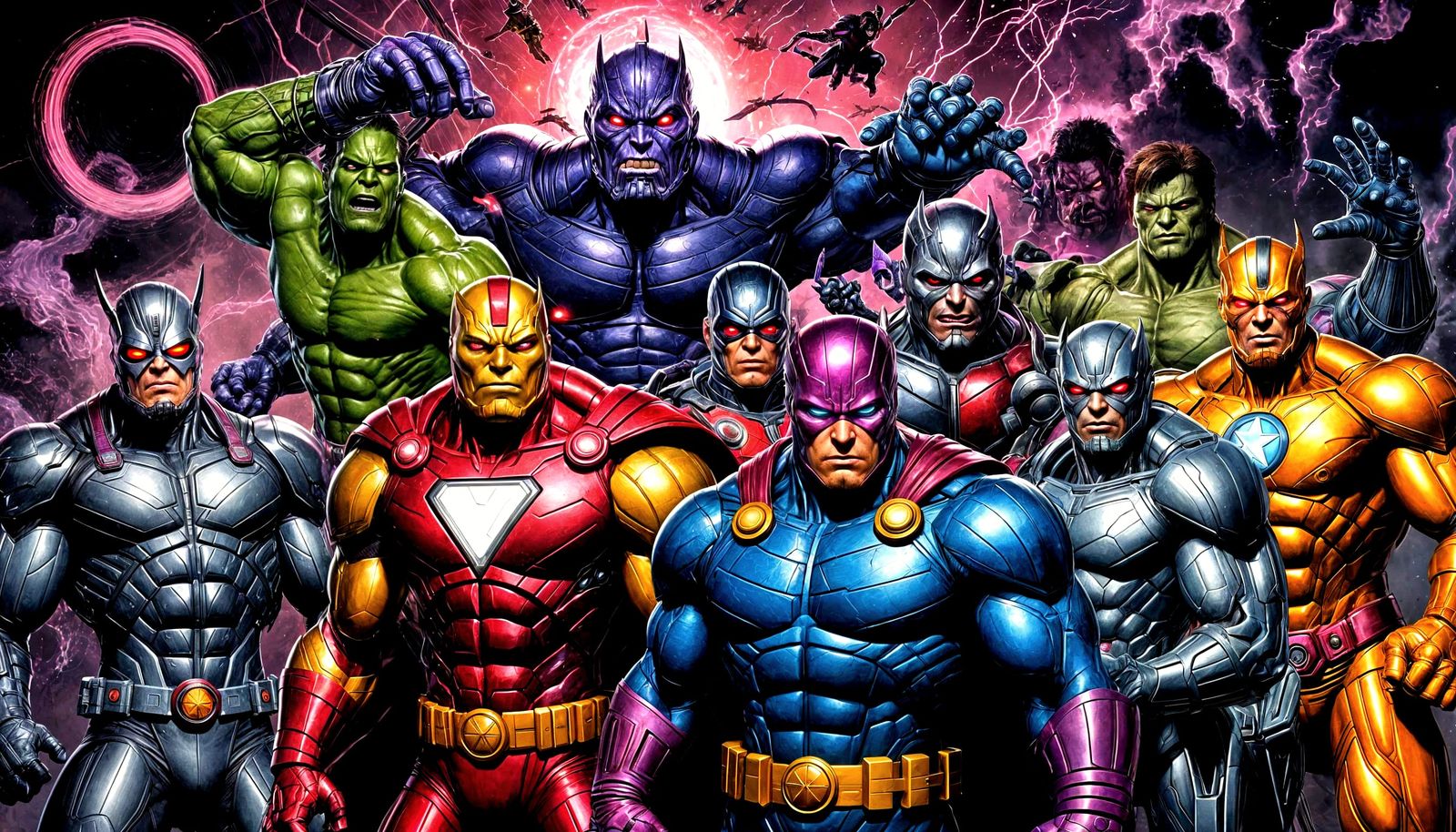 Marvel Villains Assemble: Digital Art Portrait