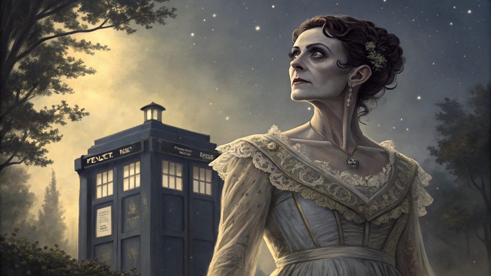 Steampunk Victorian Bride of Science Fiction