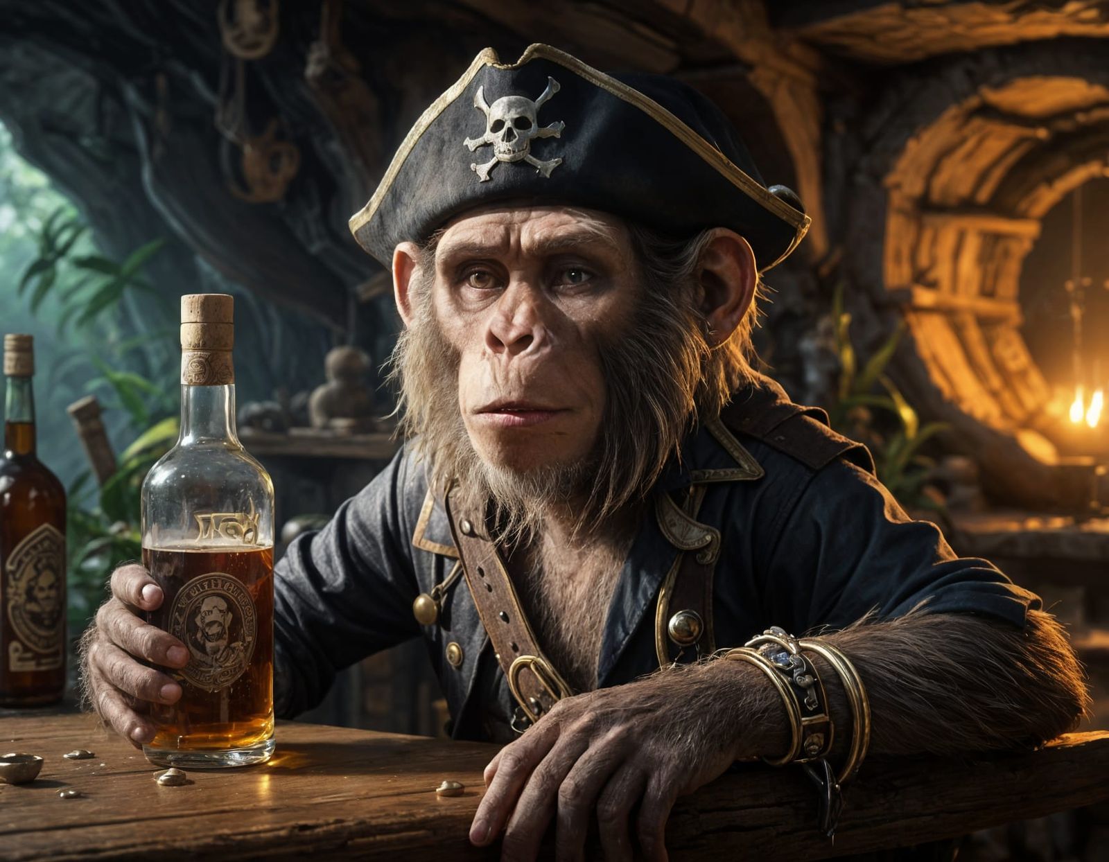 A Real Pirate Ends The Day With Rum