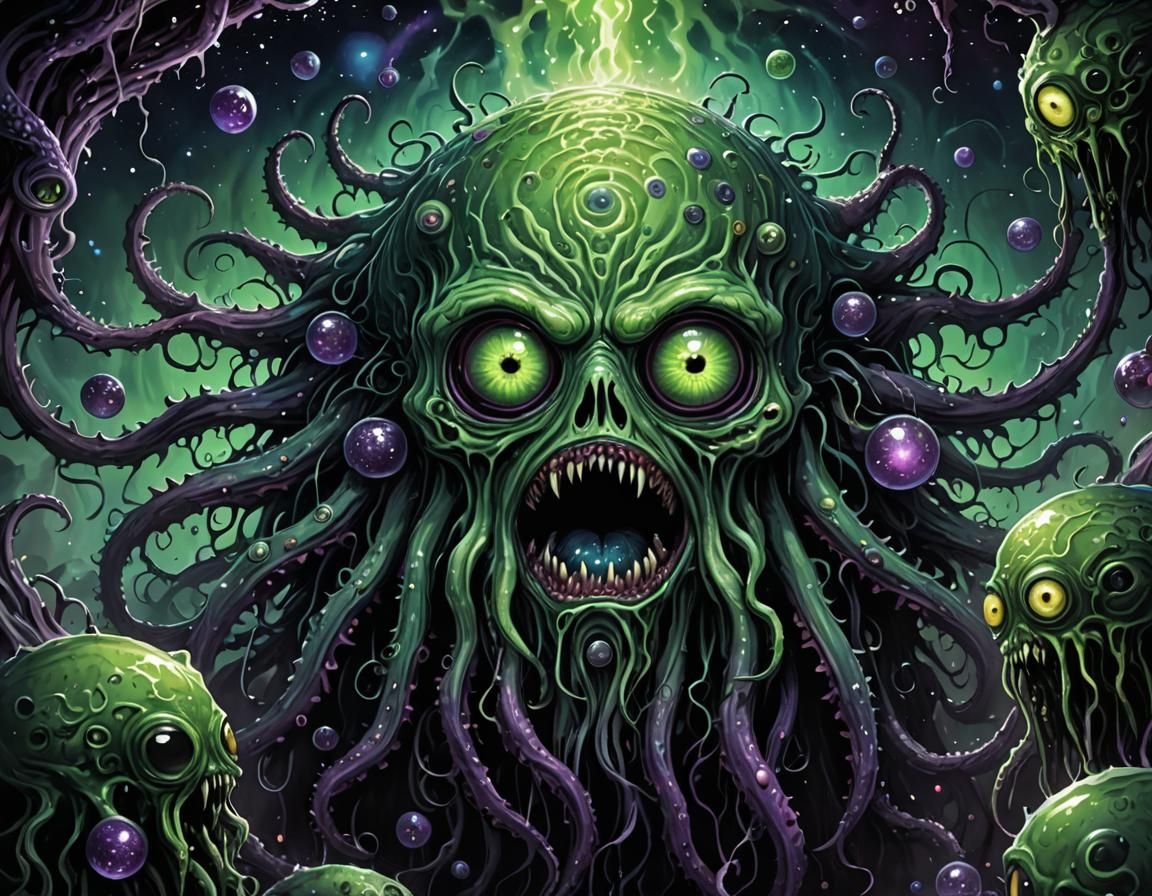 Grotesque Eyeballs Emerge from Galactic Black Hole