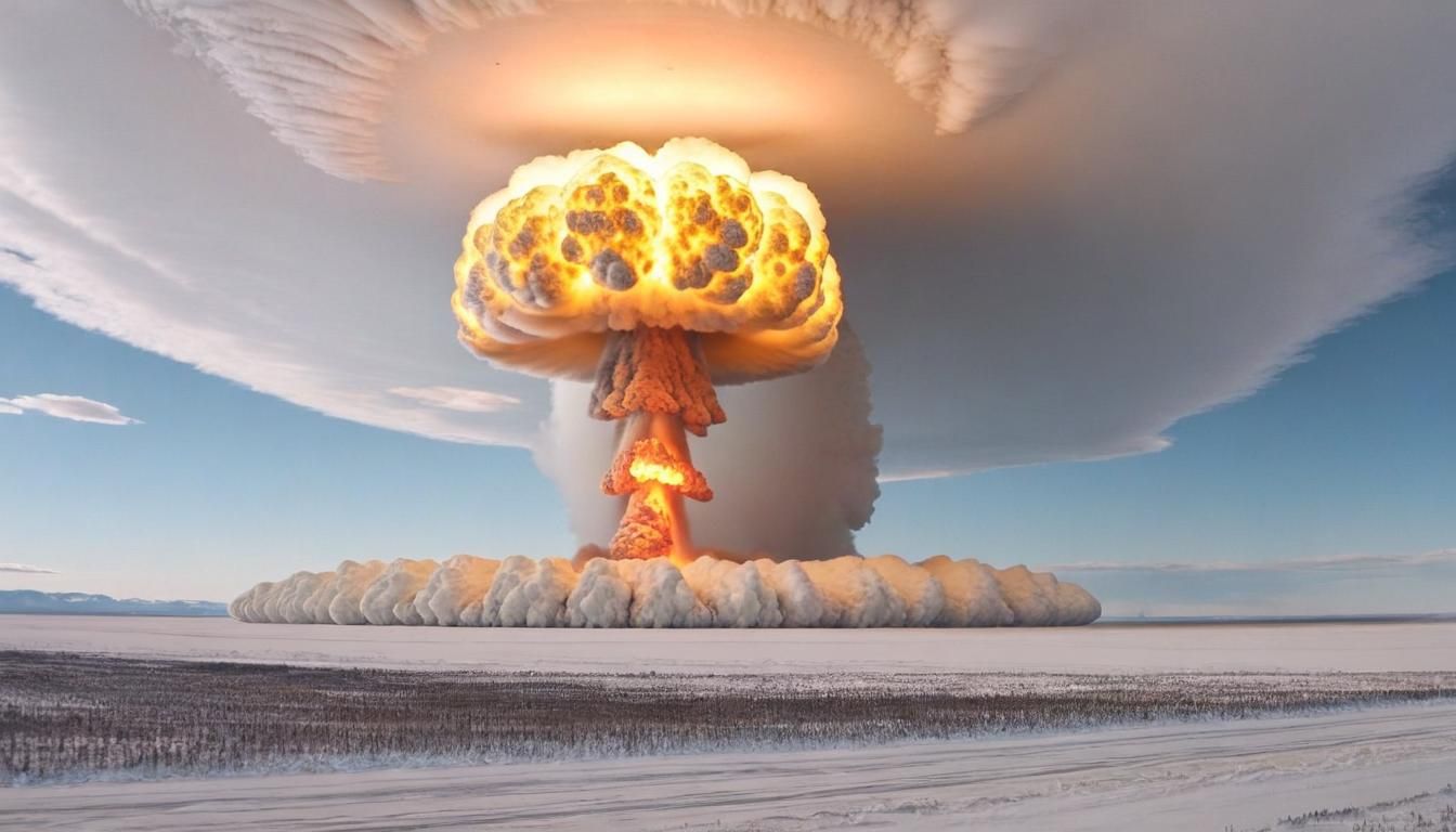 Towering Tsar Bomba Explosion Over Siberia