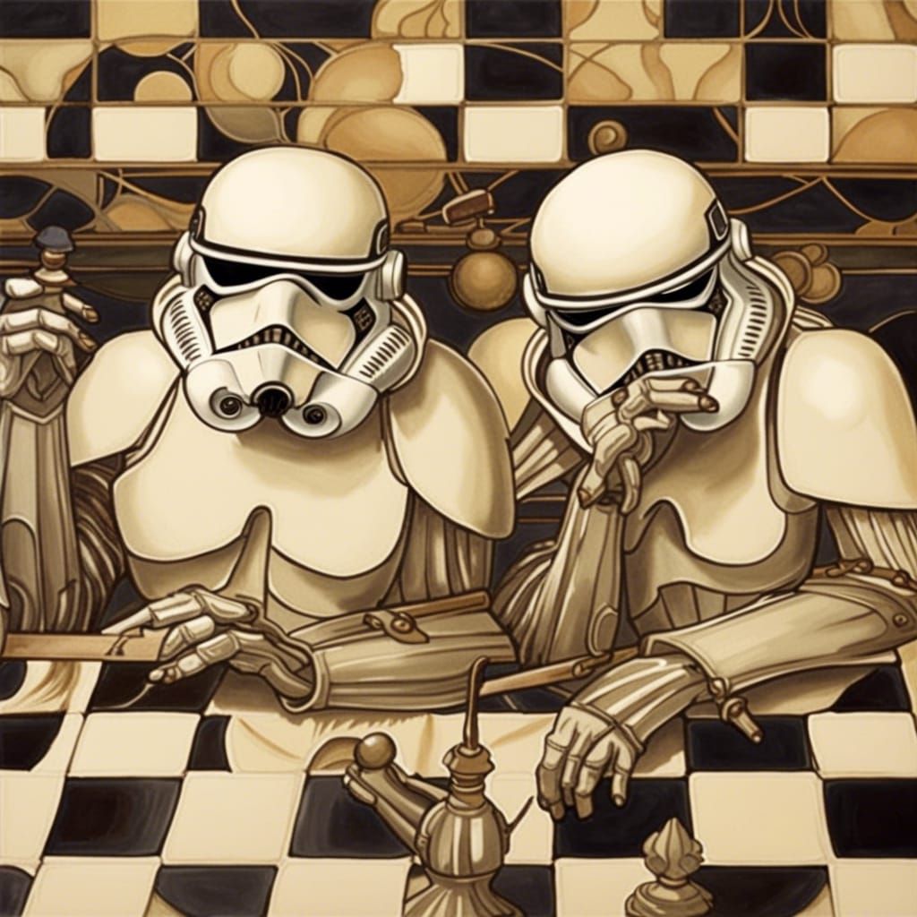 Art Deco Stormtroopers in Mucha Style