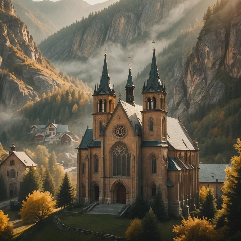 Misty Mountain Church in Baroque Style