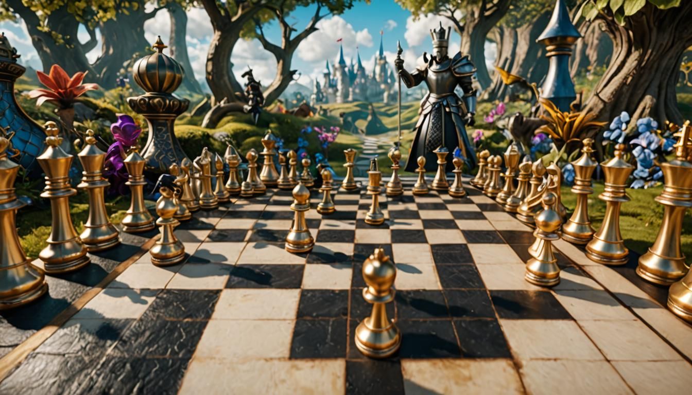 Alice in Wonderland Chessboard World