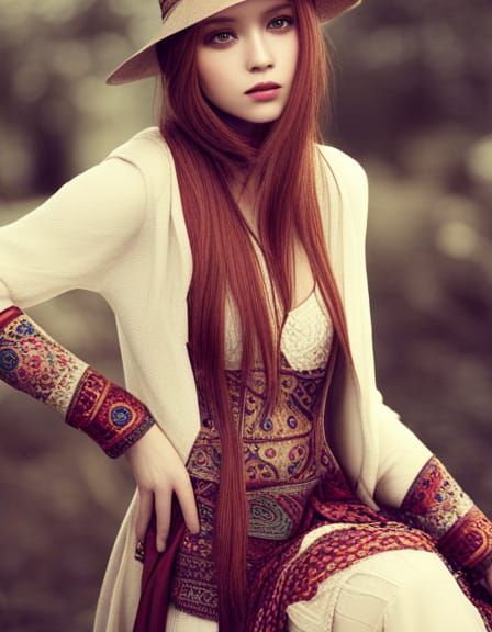 <mdjrny-v4 style> bohemian girl