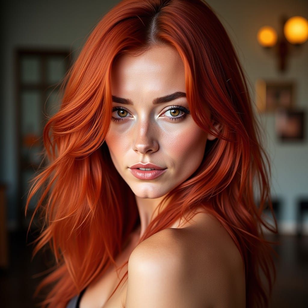 <lora:Snap Crackle Pop:1.0>a bodacious beautiful redhead wit...