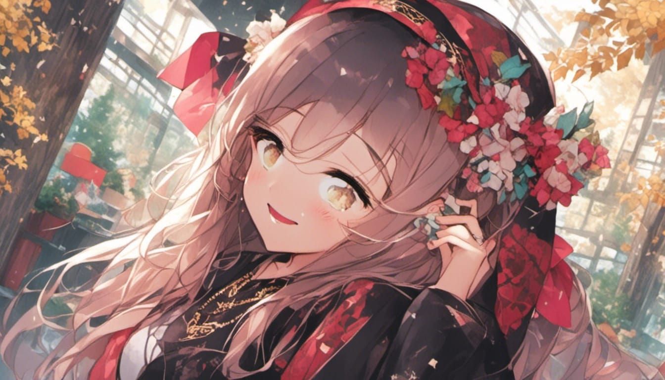 Cute Muslim Girl with Hijab and Sweet Smile