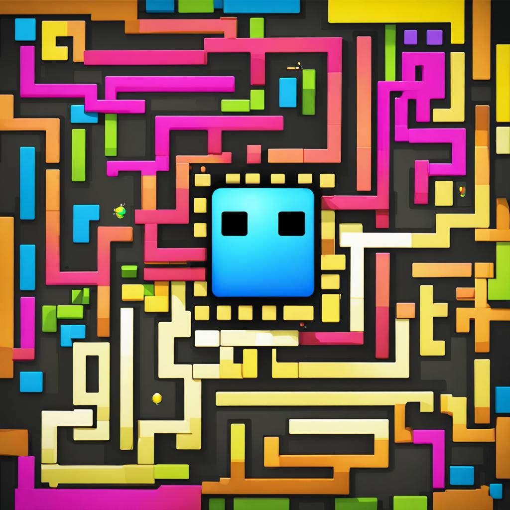Geometry Dash Square Icon: Simple Design