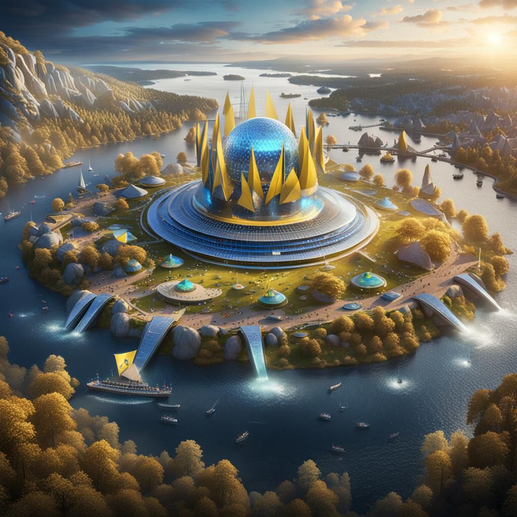 Eurovision Song Contest Music Vibes of Sweden: Digital Art