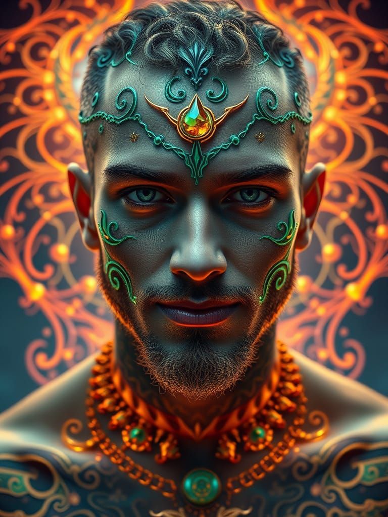 Epic Cinematic Portrait of a Captivating Male