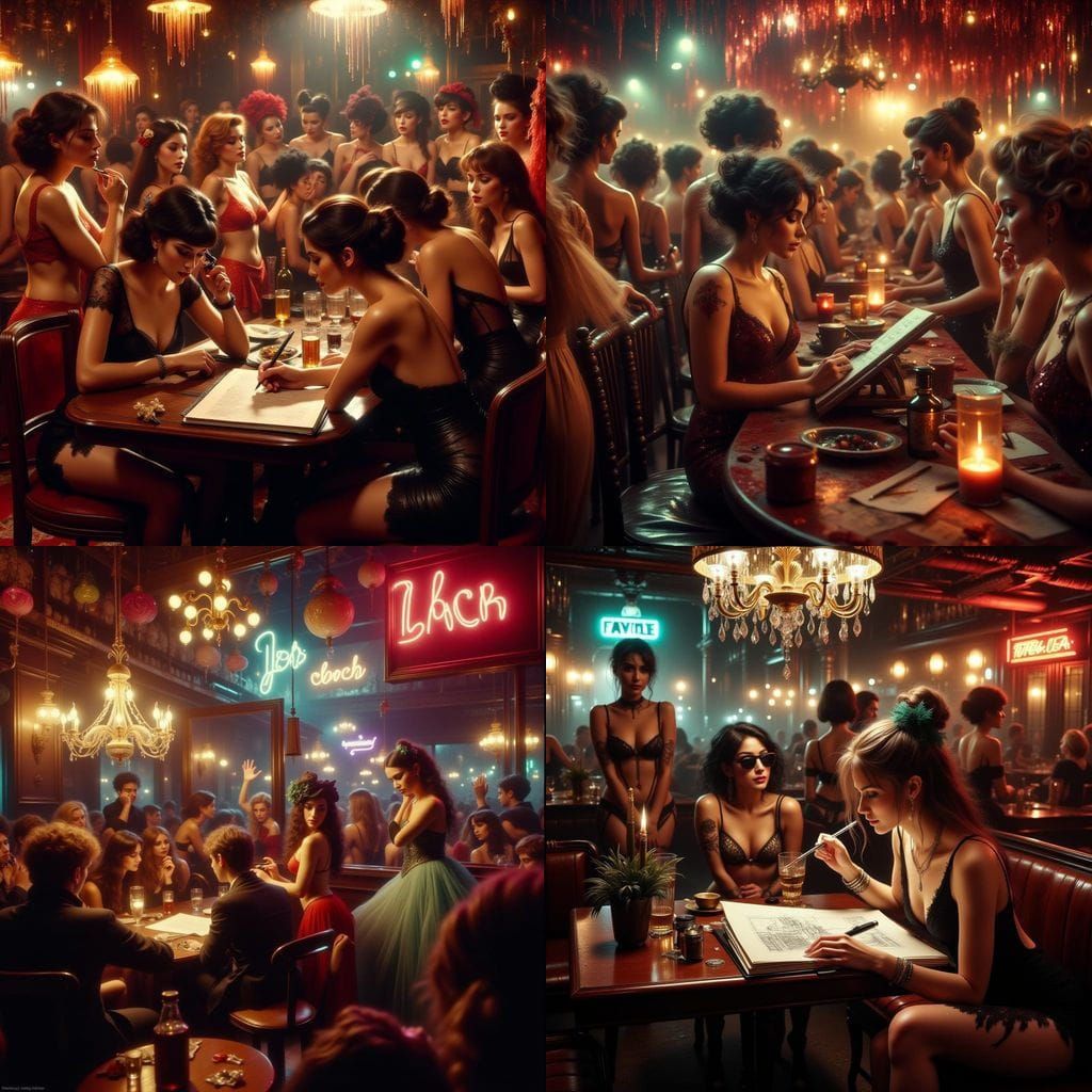 Toulouse-Lautrec in a Modern Burlesque Club