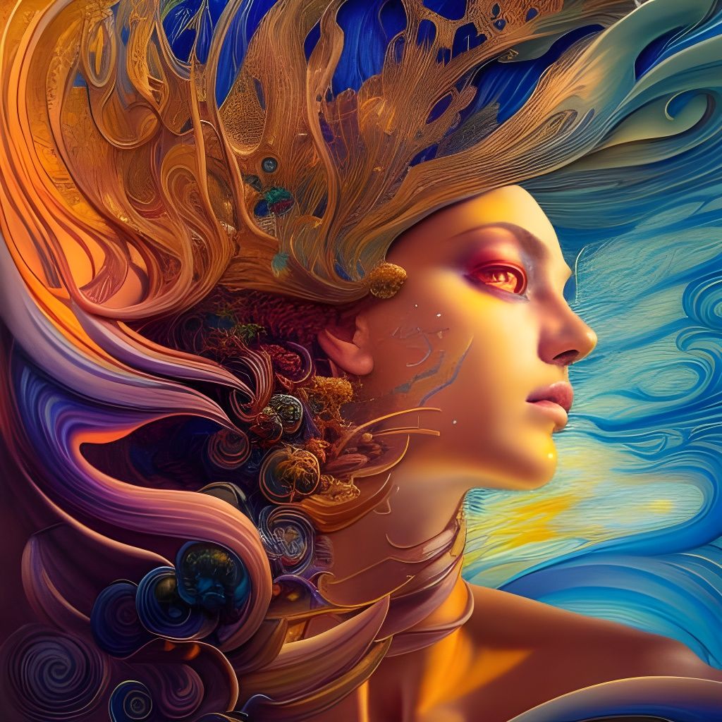 Magical Digital Painting in Synthwave Style