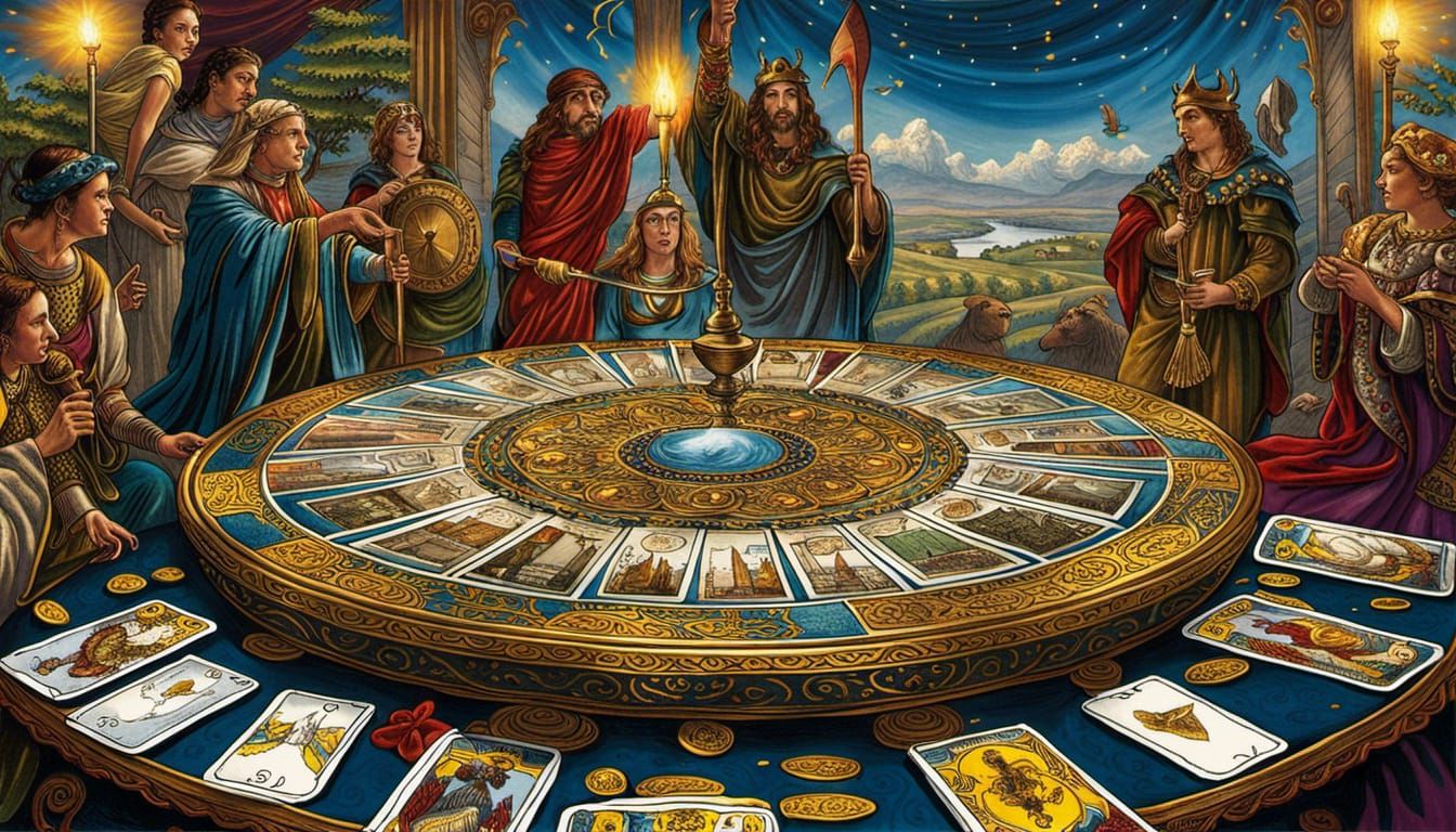 3D Tarot Card People: Hyperrealistic Rendering