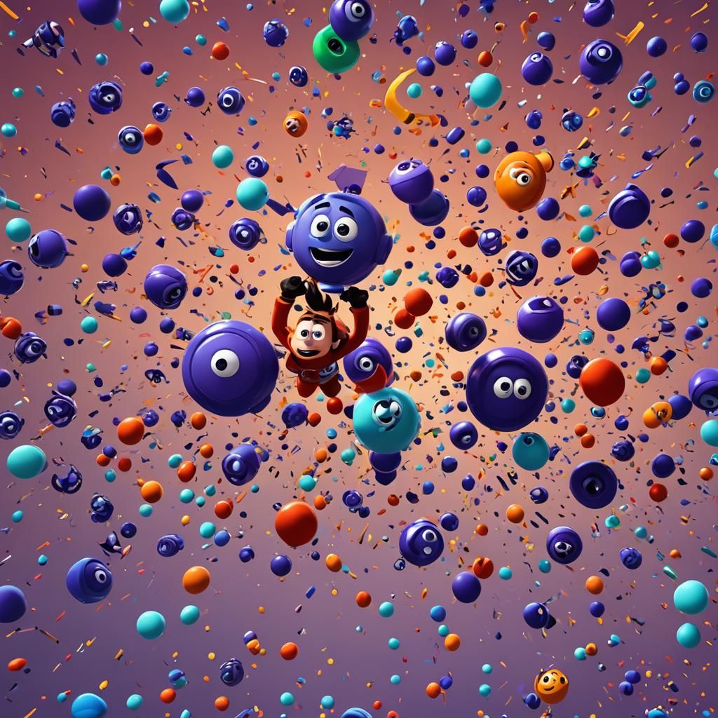 Vibrant 3D Render in Pixar Style