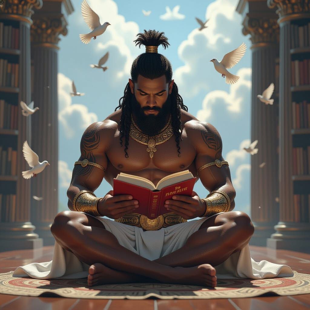 Zeus Merman Reads in Mount Olympus Library