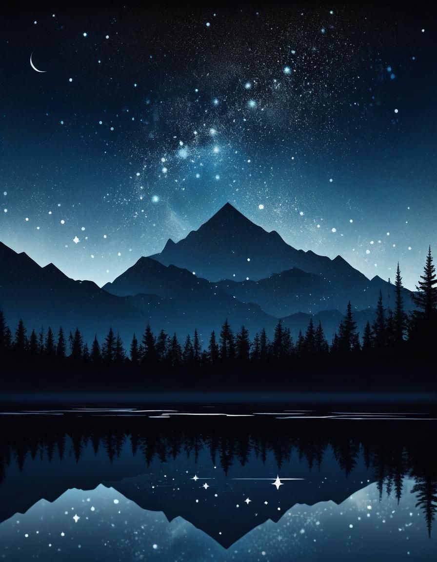 Minimalist Ethereal Brownie in Gothic Geometric Art