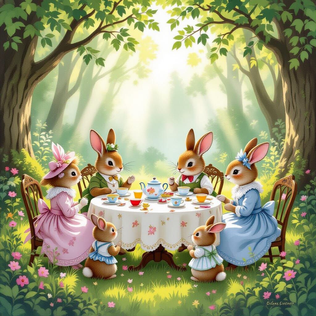 Whimsical Tea Party in Hidden Glade