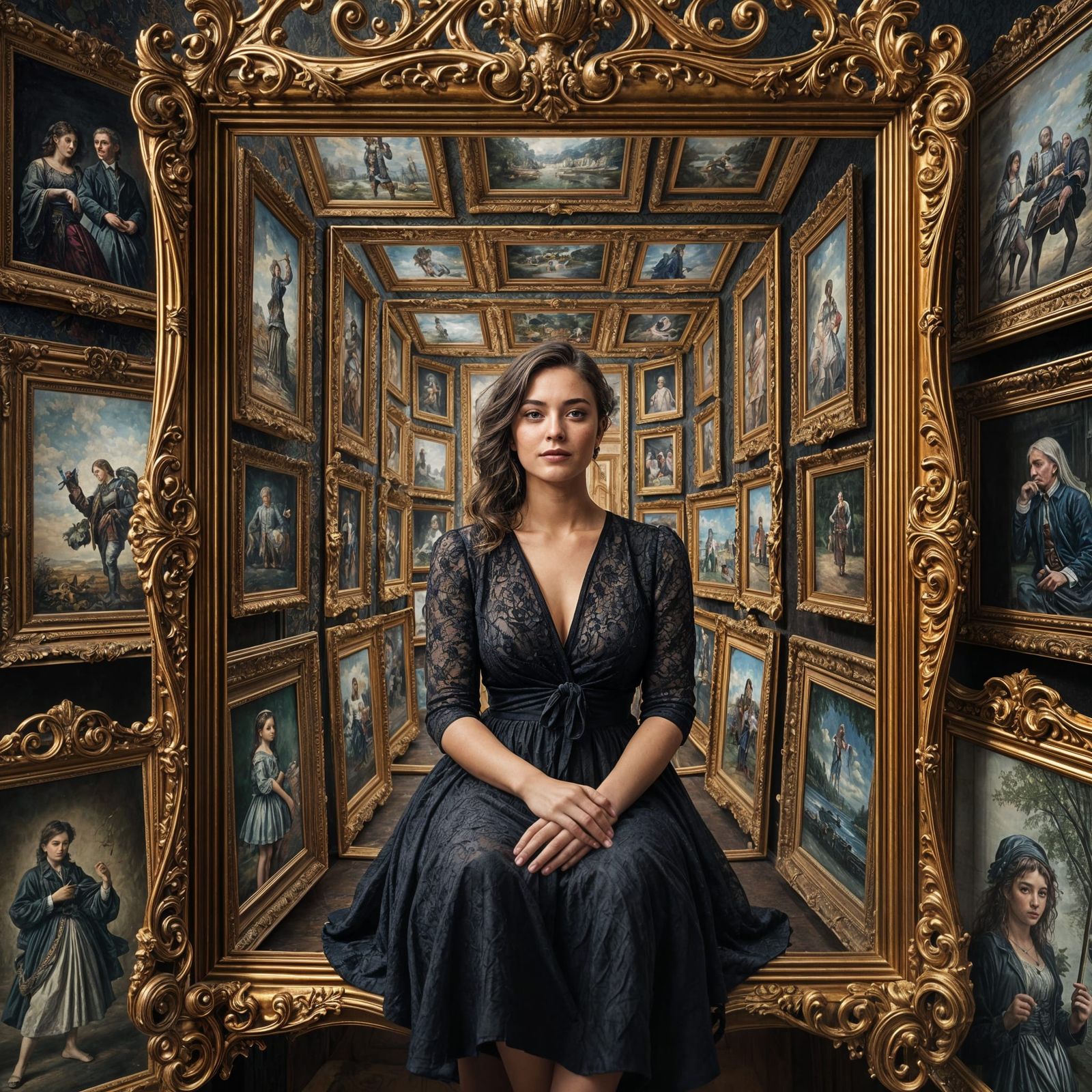 Vivid Nested Reality in Hyperrealistic Style