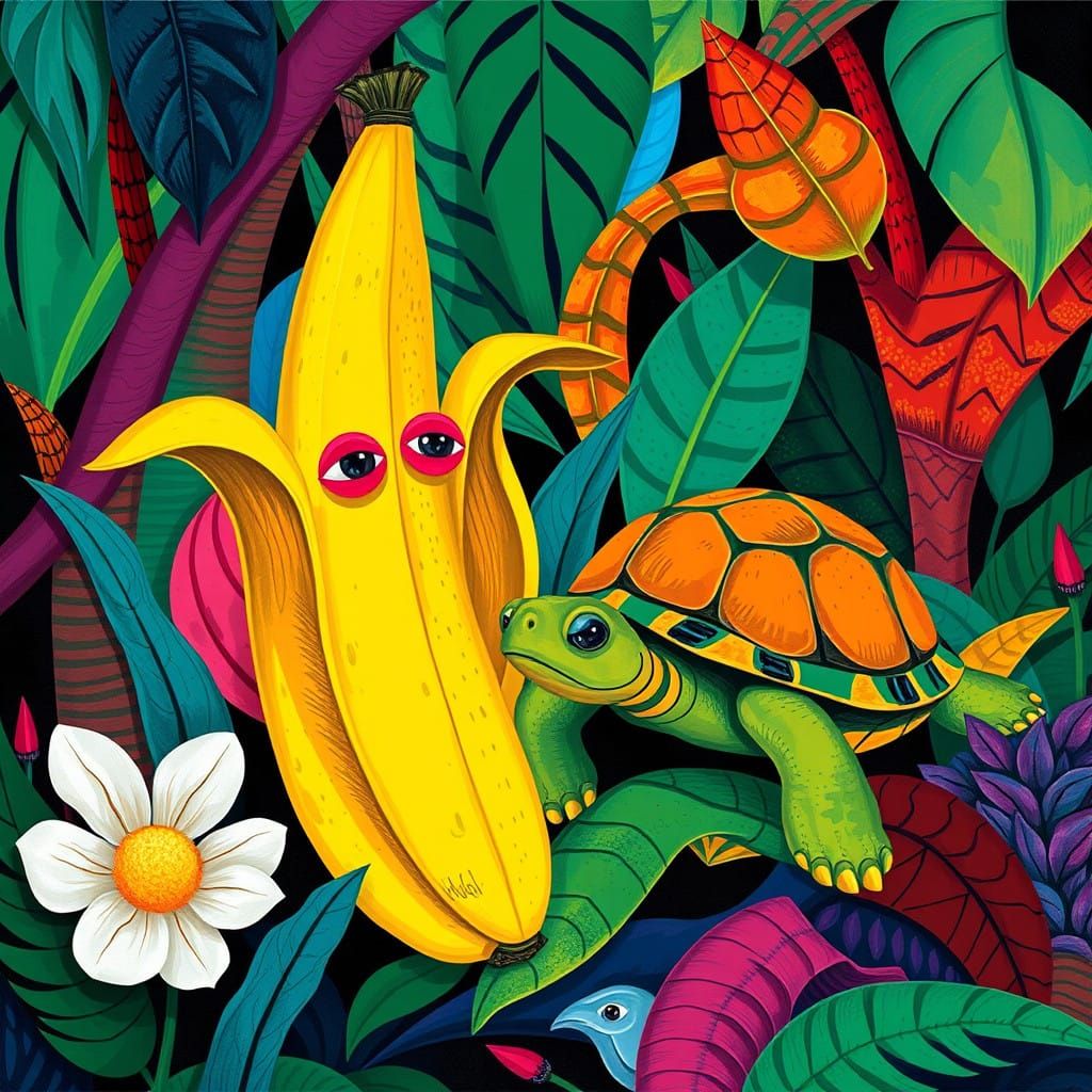 Vibrant Cubist Fauvist Jungle Card Game