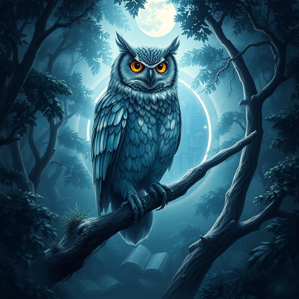 Enchanted Owl in Celestial Library Portal