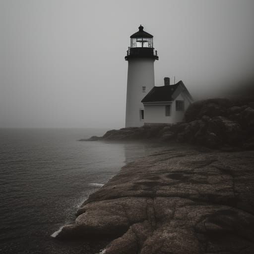 Haunted Lighthouse in Fog: Professional Photography