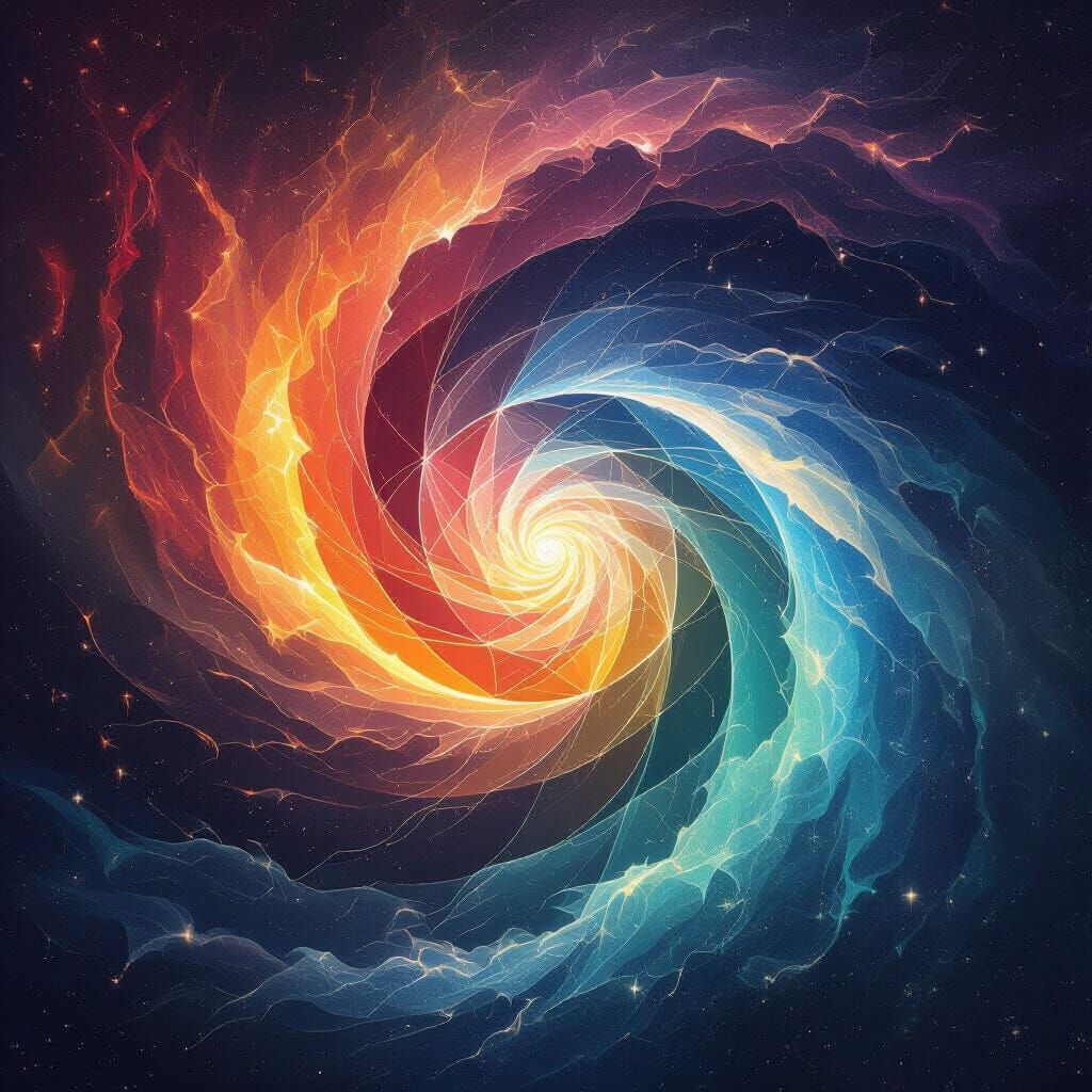 Surreal Digital Painting of a Love Hurricane