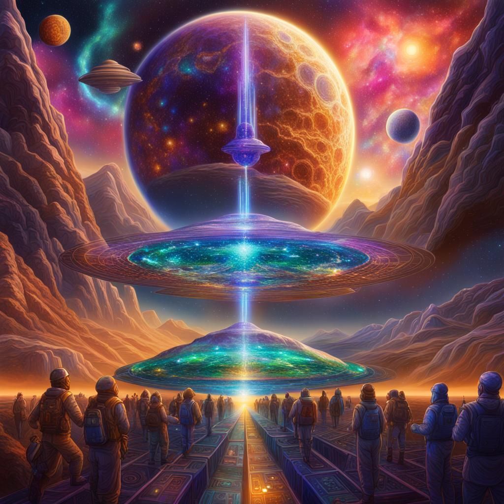 Galactic Federation: Holographic Astral Cosmic Illustration