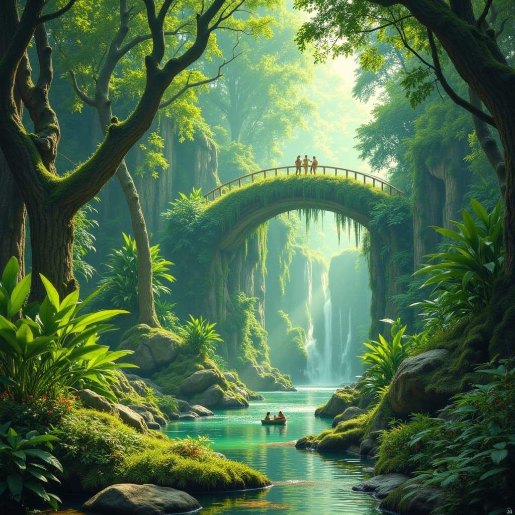 Solarpunk City: Green Energy and Lush Architecture