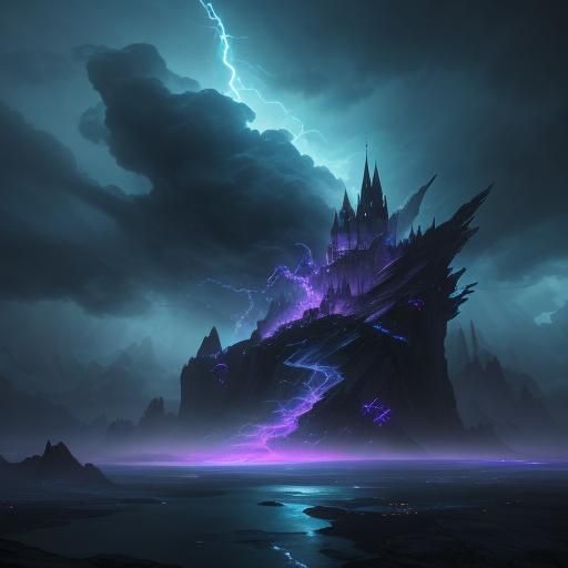 Storm Fairy Casting a Spell: Fantasy Concept Art