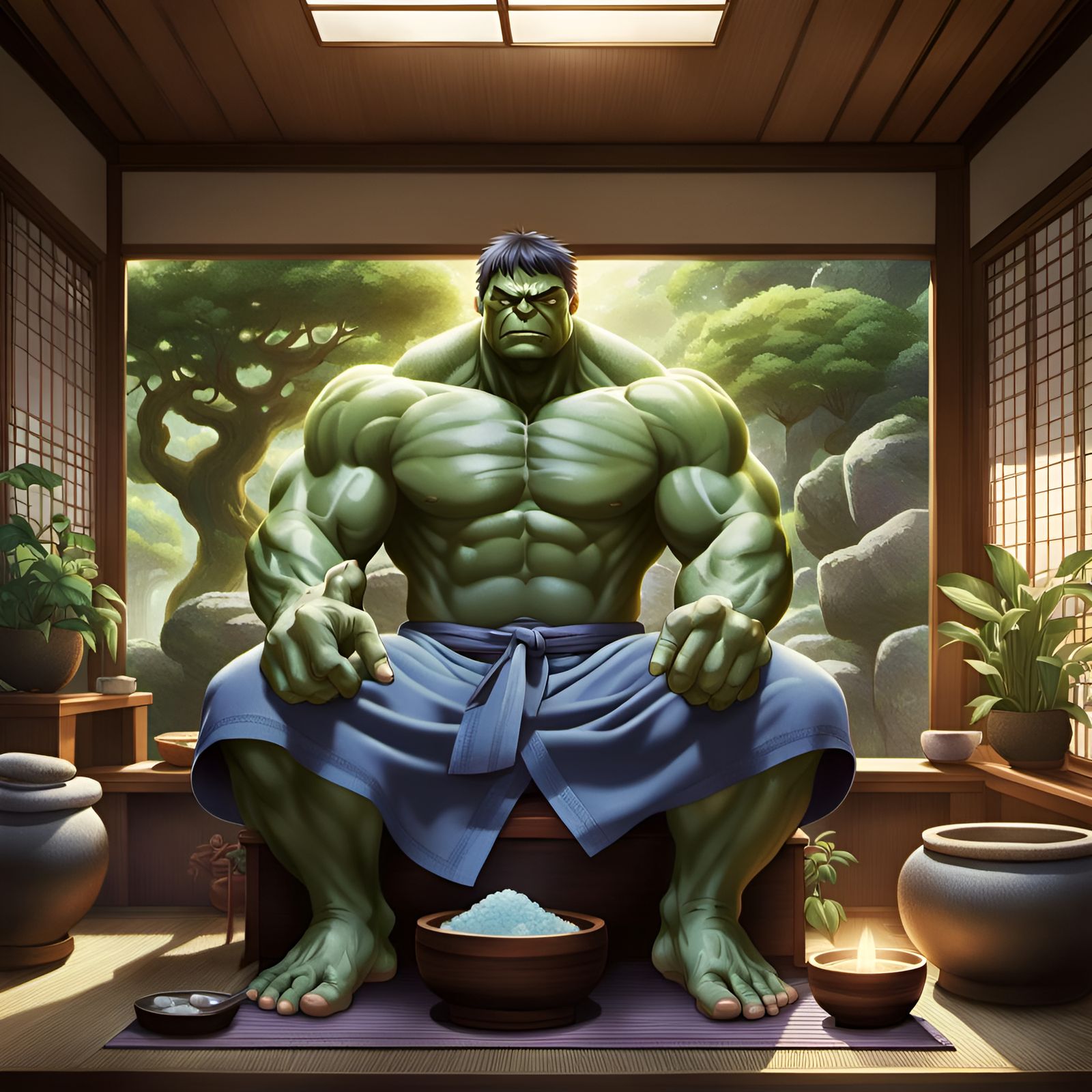 Hulk at the Spa