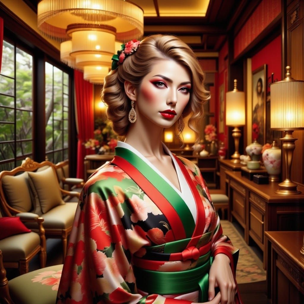 Taylor Swift Channels Old Hollywood Glamour in Striped Geish...