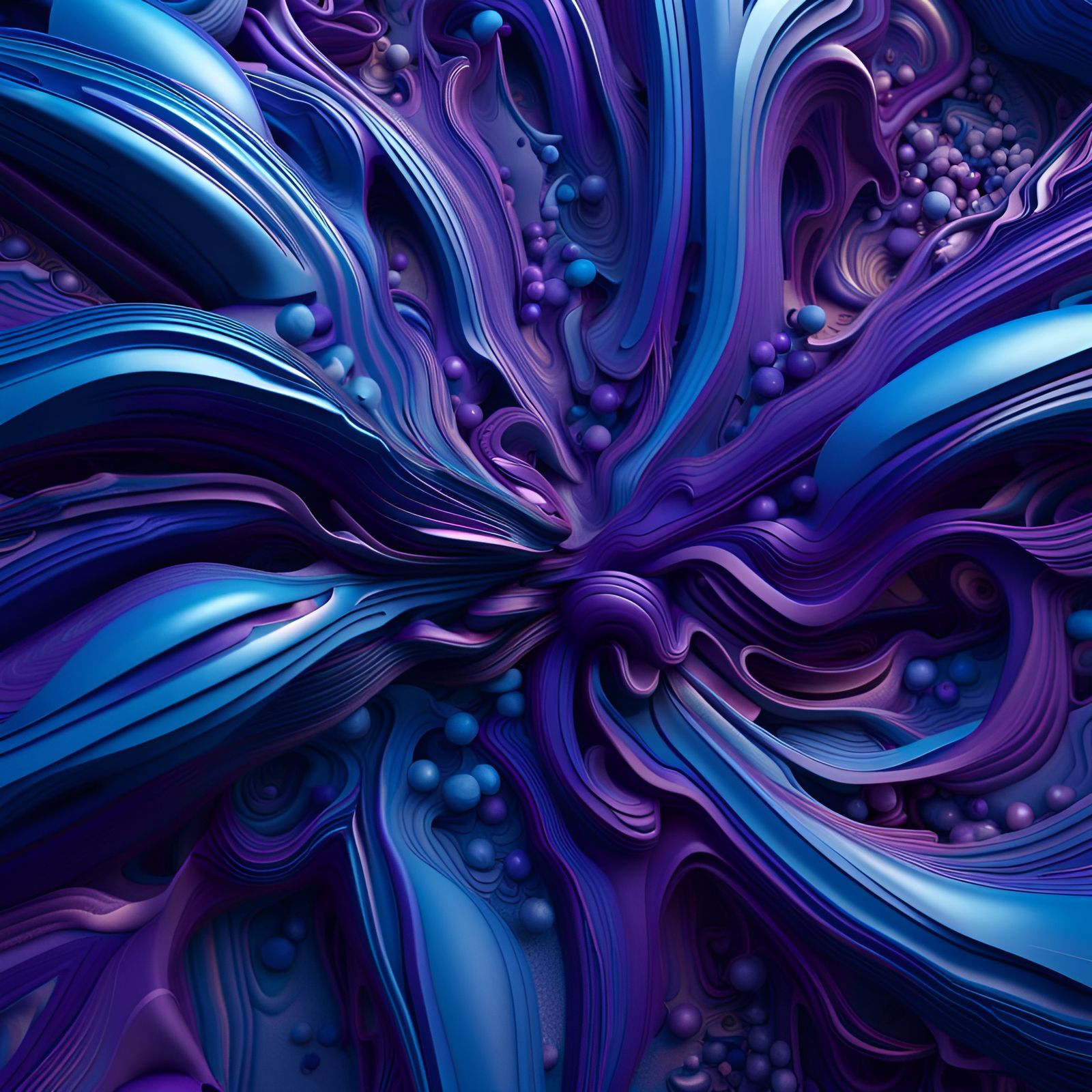 Blurple Abstract