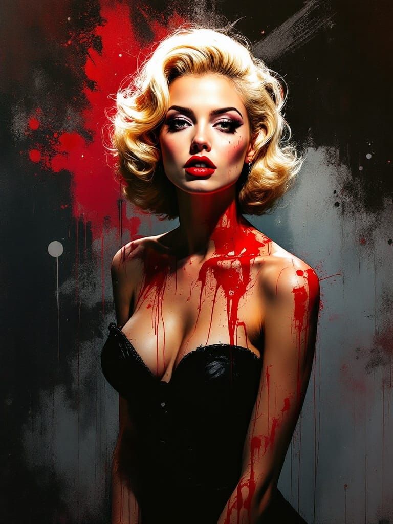 Pin-Up Fusion: Caravaggio, Basquiat and Spray Paint