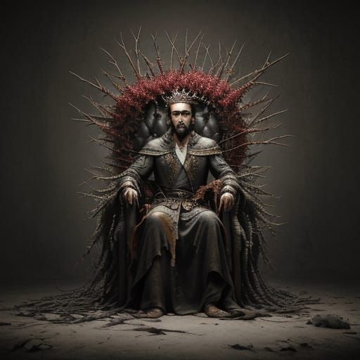 I wear this crown of thorns Upon my liar's chair Full of bro...