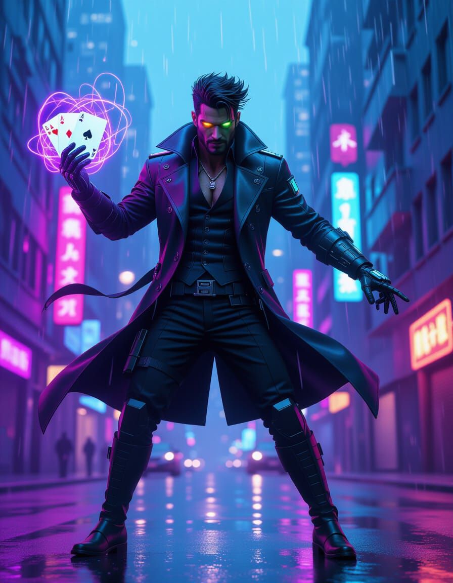 Cyberpunk Gambit in Neon City