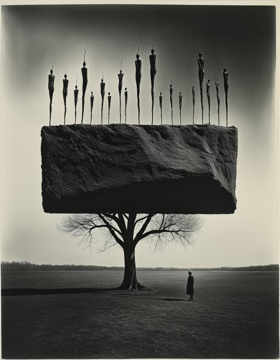 Surreal Black Future Landscape Photograph