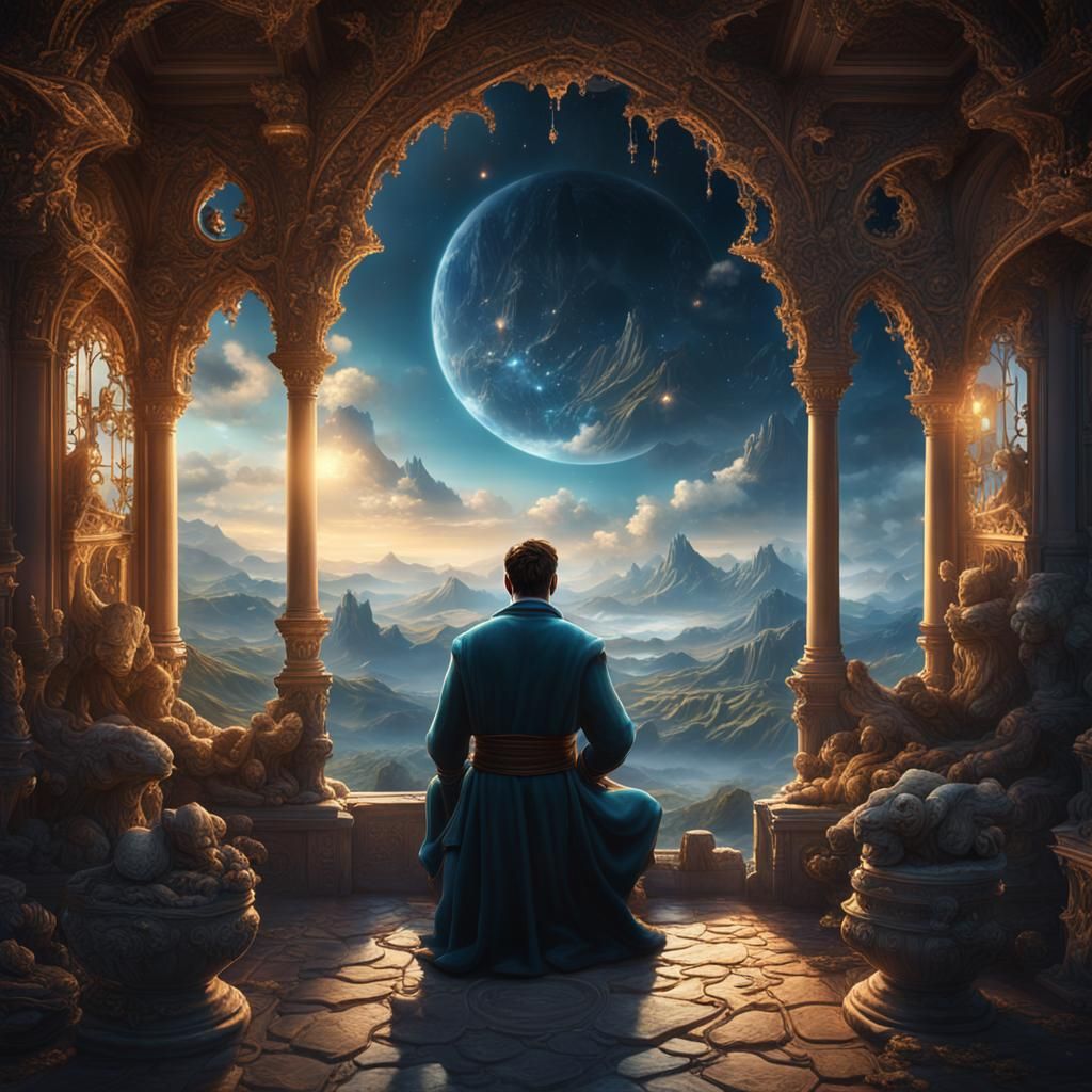 Heavenly Matte Painting with Intricate Details