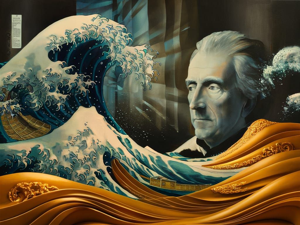 Luminescent Dust Waves in Surreal Photography Style